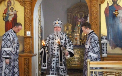 Архиерейское служение в Великий Вторник и общеепархиальная исповедь