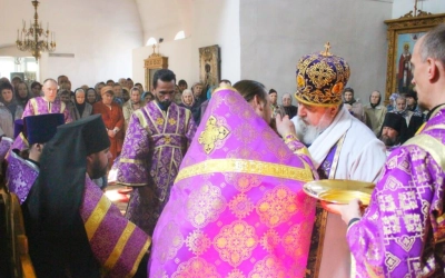 Чин омовения ног в Свято-Троицком кафедральном соборе