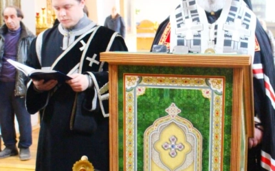 Епископ Сергий возглавил служение царских часов Великого Пятка