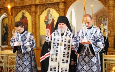 Епископ Сергий возглавил служение царских часов Великого Пятка