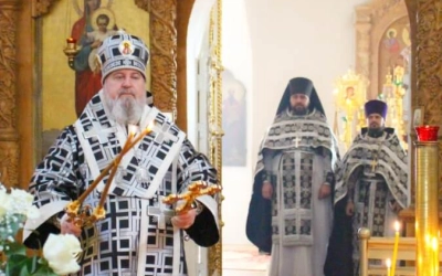 В Великую Субботу Преосвященный епископ Сергий возглавил Литургию