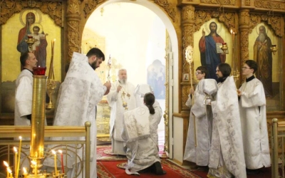 В Великую Субботу Преосвященный епископ Сергий возглавил Литургию