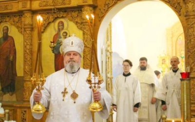 В Великую Субботу Преосвященный епископ Сергий возглавил Литургию