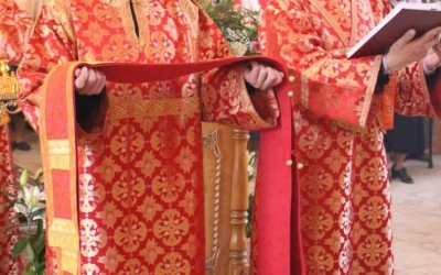 Преосвященнейший Епископ Сергий возглавил Божественную литургию в храме Преображения Господня