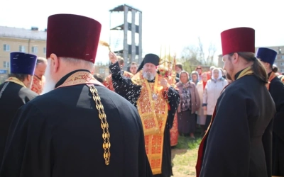 Преосвященнейший Епископ Сергий возглавил Божественную литургию в храме Преображения Господня