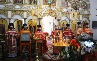 Божественная литургия в Введенском храме г. Вязьмы