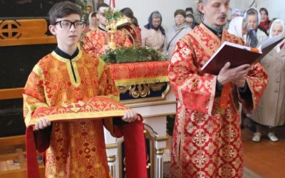 Божественная литургия в Введенском храме г. Вязьмы