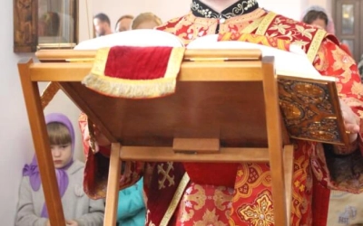 Божественная литургия в Введенском храме г. Вязьмы