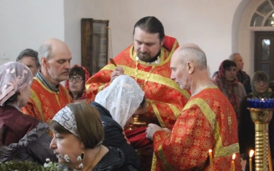 Божественная литургия в Введенском храме г. Вязьмы